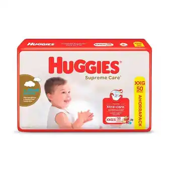 Carrefour Pañales huggies talle xxg pack ahorro supreme care x 50 uni oferta