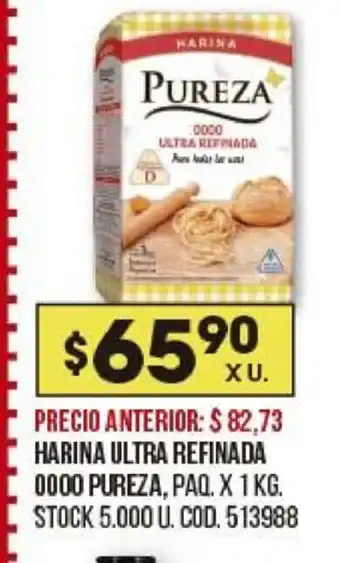 Coto harina Ultra Refinada 0000 Pureza x 1kg oferta