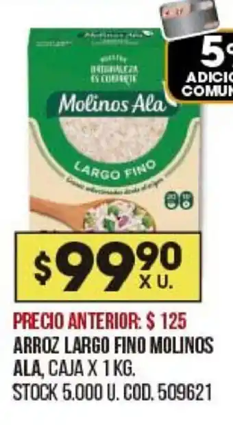 Coto Arroz Largo Fino Molinos Ala Caja x 1kg oferta