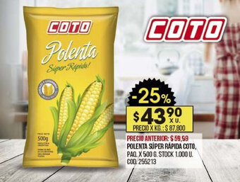 Coto Polenta Súper Rápida Coto oferta
