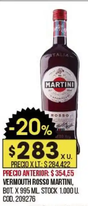 Coto Vermouth Rosso Martini x 995ml oferta