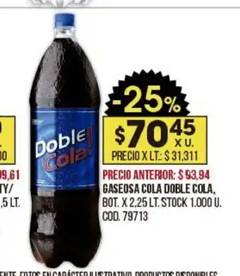 Coto Doble Cola Gaseosa Cola x2.25lt oferta