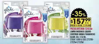 Coto Glade Limpia Inodoros Líquido Continuo Varias Fragancias x50ml oferta