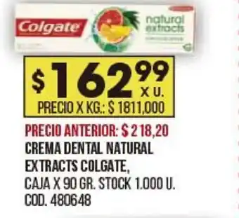 Coto Colgate Crema Dental Natural Extracts x90gr oferta