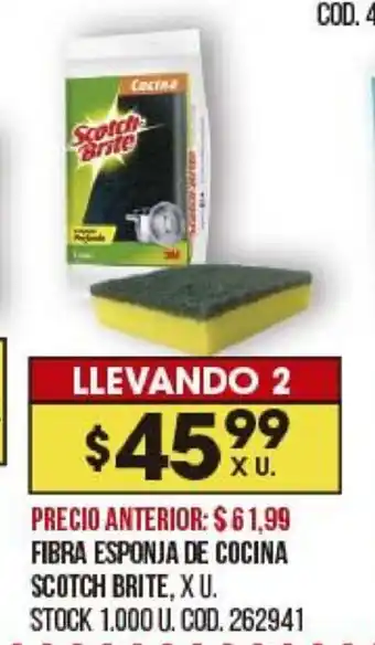 Coto Scotch Brite Fibra Esponja De Cocina oferta