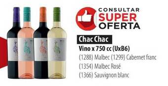 Parodi Chac Chac Vino Malbec Cabernet Franc Malbec Rosé Sauvignon Blanc x 750cc oferta
