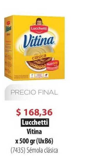 Parodi Lucchetti Vitina Sémola Clásica x 500gr oferta