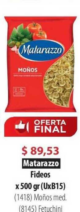 Parodi Matarazzo Fideos X 500 Gr Moños Med.. Fetuchini oferta