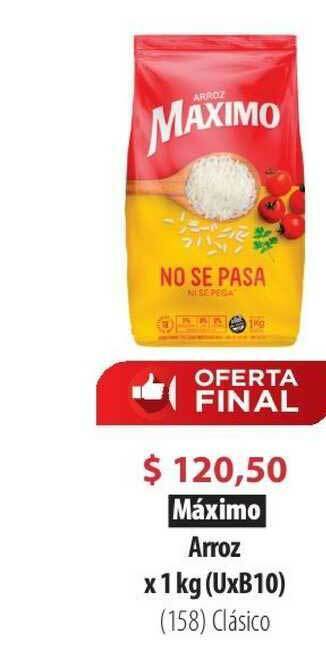 Parodi Máximo Arroz Clásico x 1kg oferta