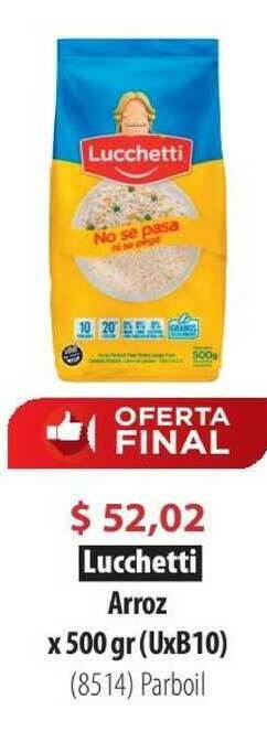 Parodi Lucchetti Arroz Parboil x 500gr oferta