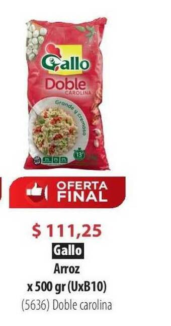 Parodi Gallo Arroz Doble Carolina x 500gr oferta