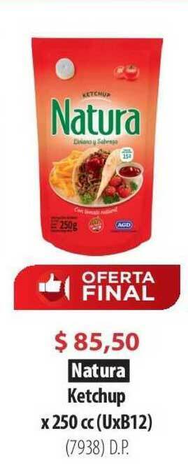 Parodi Natura Ketchup D.p. x 250cc oferta