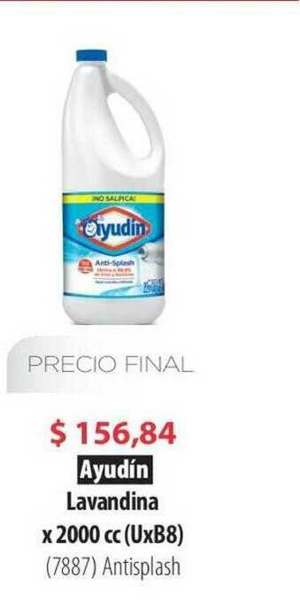 Parodi Ayudín Lavandina X 2000cc Antisplash oferta