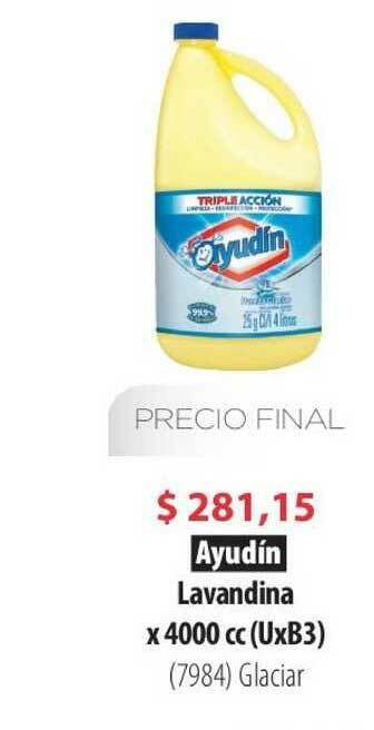 Parodi Ayudín Lavandina X 4000cc Glaciar oferta