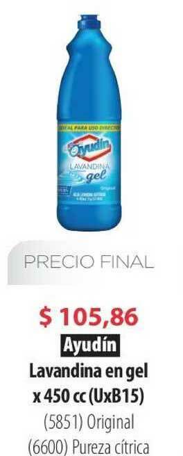 Parodi Ayudín Lavandina En Gel X 450cc oferta