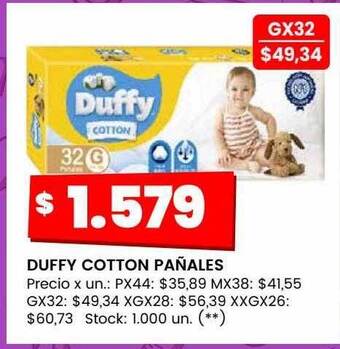 Changomas Duffy cotton pañales oferta