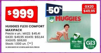 Changomas Huggies flexi comfort maxipack oferta