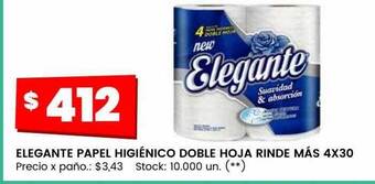 Changomas Elegante papel higiénico doble hoja rinde más oferta