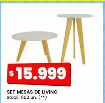 Changomas Set mesa de living oferta