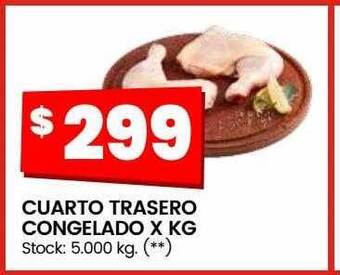 Changomas Cuarto trasero congelado x kg oferta