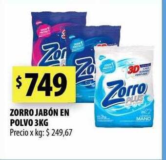 Punto Mayorista Zorro jabón en polvo oferta