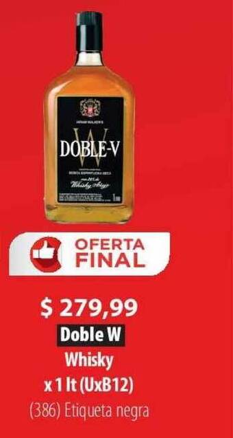 Parodi Doble W Whisky X 1 Lt oferta