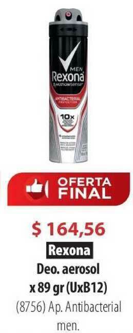 Parodi Rexona Deo. Aerosol x89gr oferta