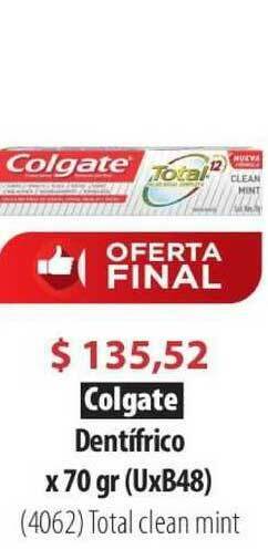 Parodi Colgate Dentífrico X 70 Gr Total Clen Mint oferta