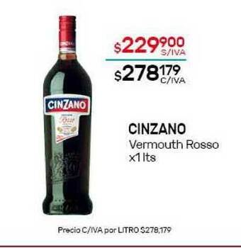 Nini Mayorista Cinzano Vermouth Rosso x 1lts oferta