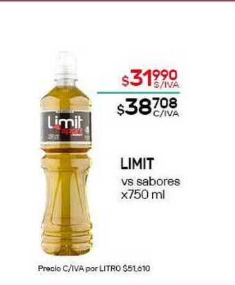 Nini Mayorista Limit Vs Sabores x 750ml oferta