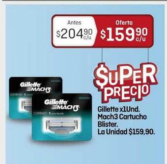 El Nene Gillette Mach3 Cartucho Blister oferta