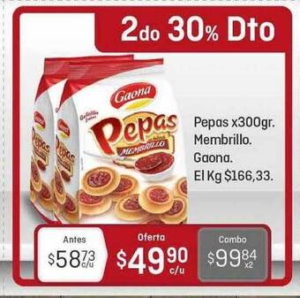 Pepas Membrillo Gaona x300 gr
