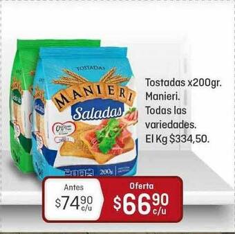 Tostadas Manieri x 200gr