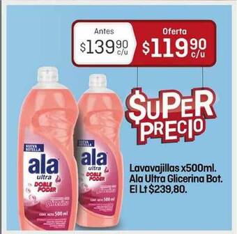 El Nene Lavavajillas Ala Ultra Glicerina x 500ml oferta