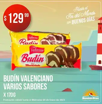 Budin Valenciano Varios Sabores