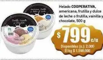 Cooperativa Obrera Helado cooperativa oferta