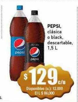 Cooperativa Obrera Pepsi clásica o black descartable oferta