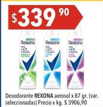 Hergo Desodorante rexona aerosol oferta