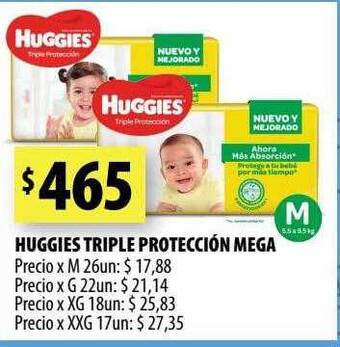 Punto Mayorista Huggies triple protección mega oferta