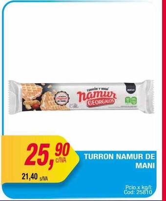 Maxiconsumo Turron namur de mani oferta