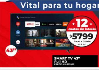 Supermayorista Vital Smart tv 43 oferta