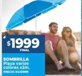 Supermayorista Vital Sombrilla playa varios colores x2m oferta