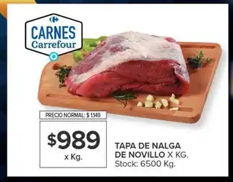 Carrefour Market Tapa de nalga de novillo x kg oferta