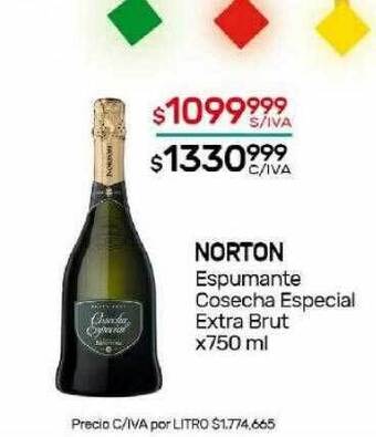 Nini Mayorista Norton espumante cosecha especial extra brut oferta