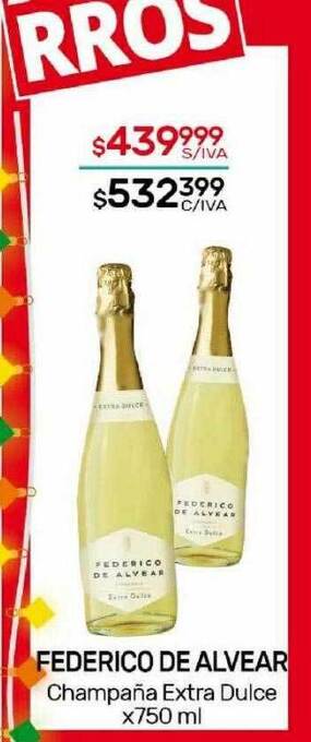 Nini Mayorista Federico de alvear champaña extra dulce oferta
