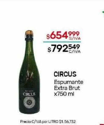 Nini Mayorista Circus espumante extra brut oferta