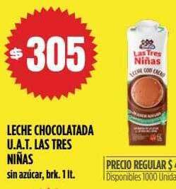 Supermercados Vea Leche chocolatada u.a.t. las tres niñas oferta
