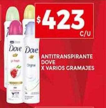 Supermercados DIA Antitranspirante dove x varios gramajes oferta