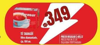 Supermercados Vea Té taragüi filtro diamantado oferta