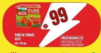 Supermercados Vea Puré de tomate alco oferta